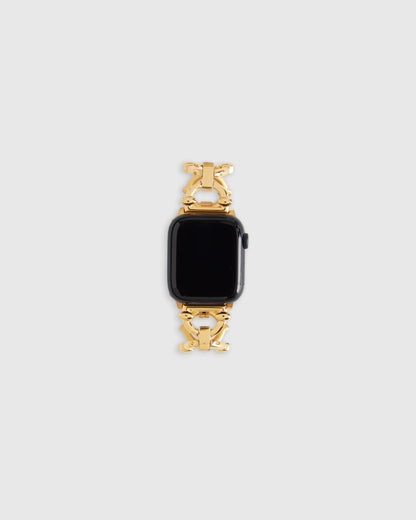 Stainless Steel Chain Link Smartwatch Band - 38mm - 42mm / Gold