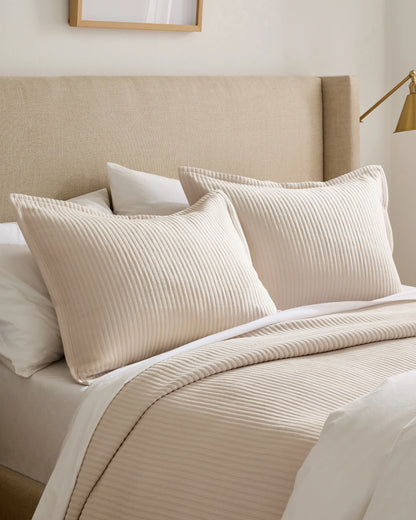 Organic Cotton Matelasse Coverlet - Twin / Dried Sage