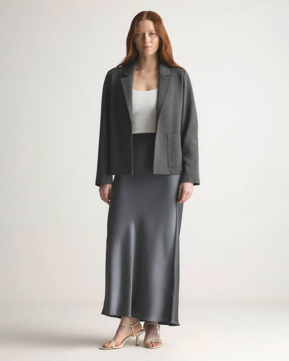 Ultra-Stretch Ponte Open Blazer - XS / Black