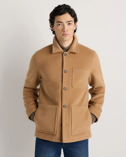 Wool Cashmere Chore Jacket - S / Black