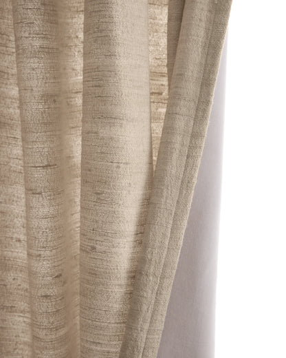 Raw Silk Curtain - Single Panel - 48x84 / Ivory