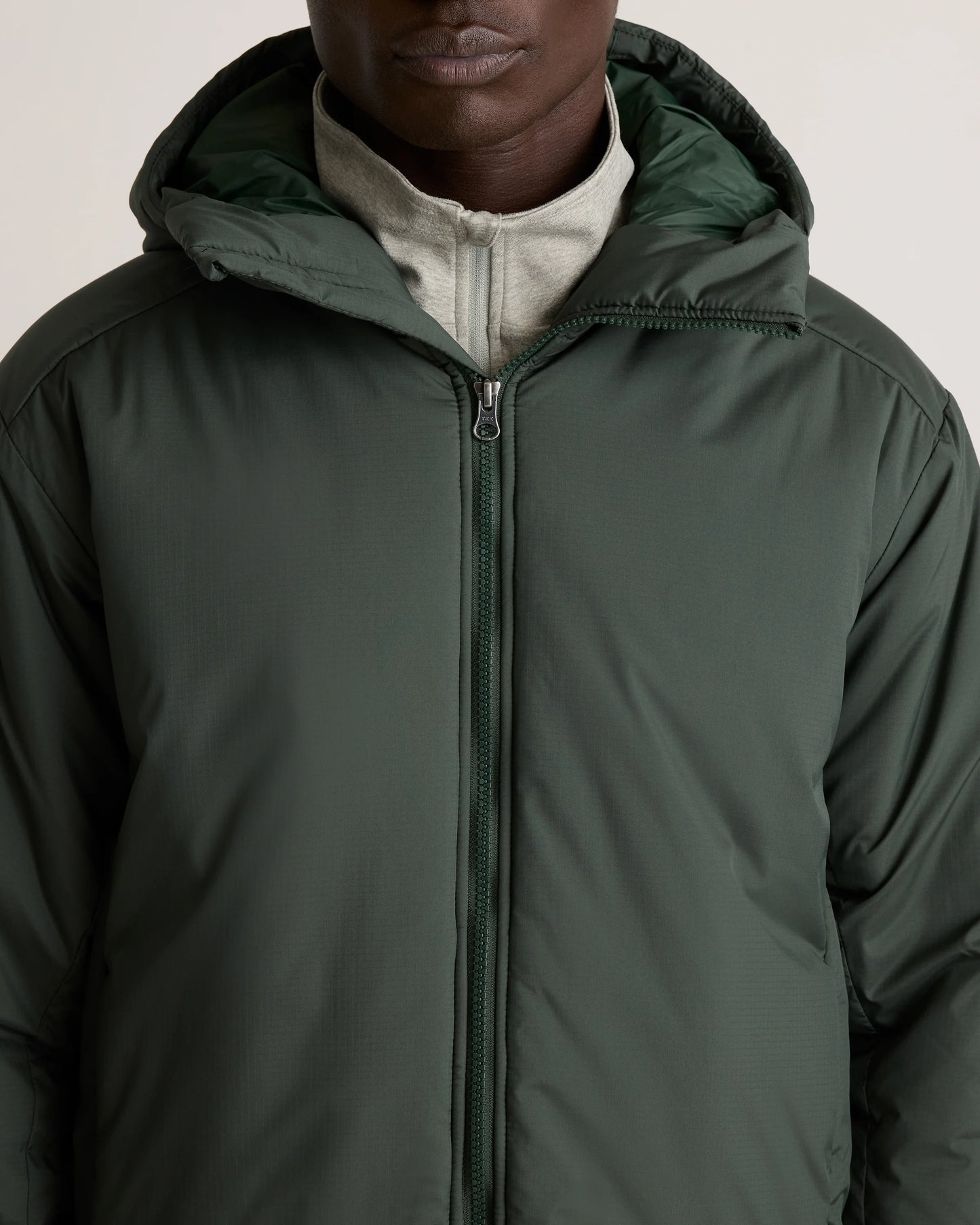 Hybrid Insulated Heavyweight Hooded Jacket - S / Verdant Pine