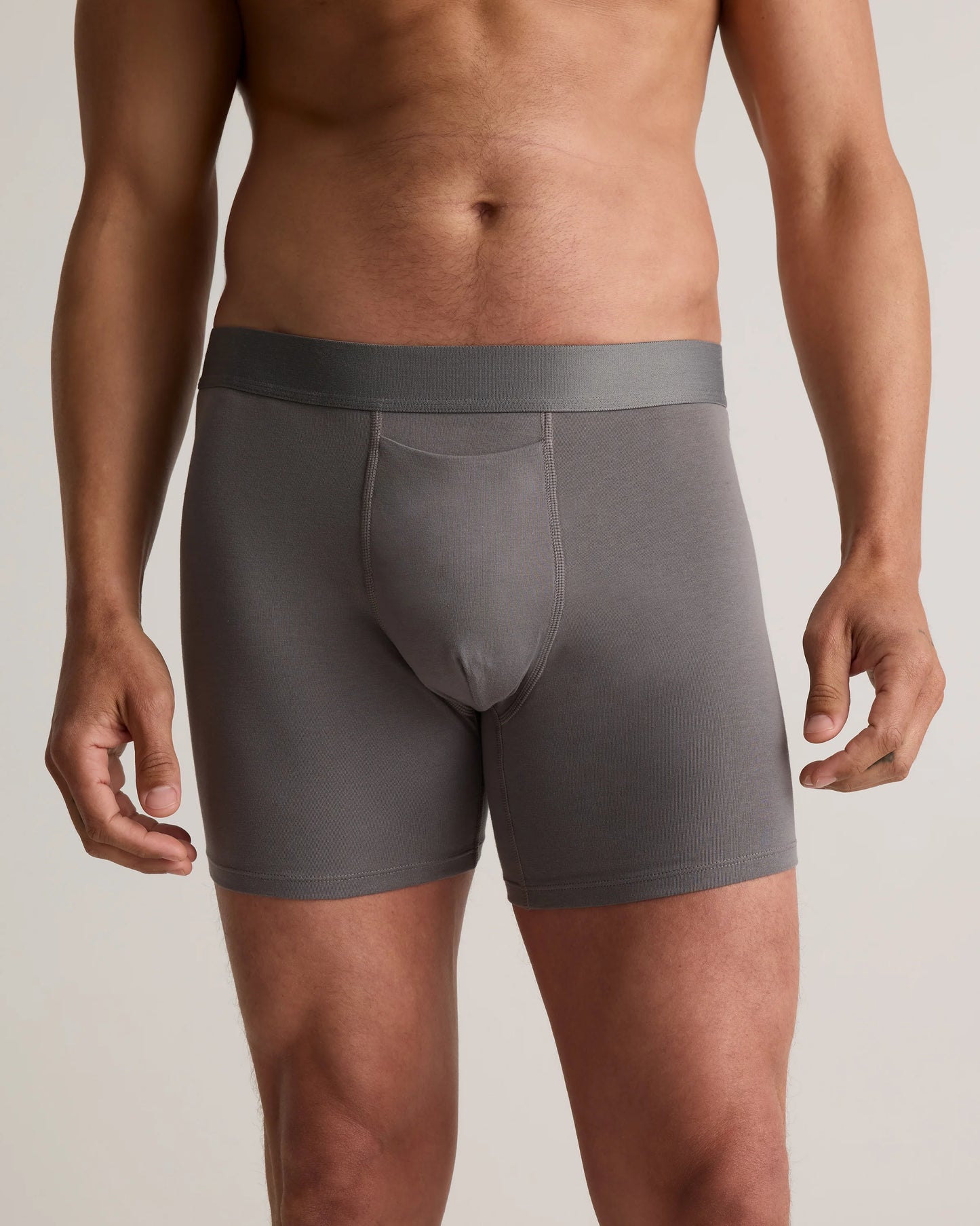 Organic Cotton 4'' Trunk (3-pack) - XS / Light Grey