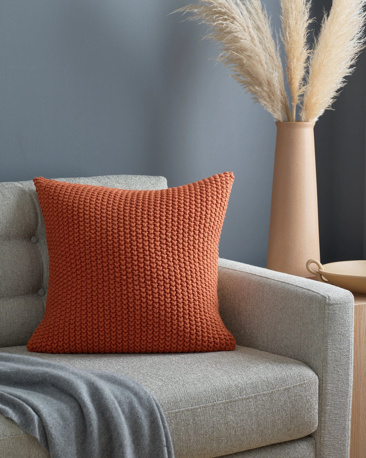 Cotton Fisherman Pillow Cover - 20x20 / Fig