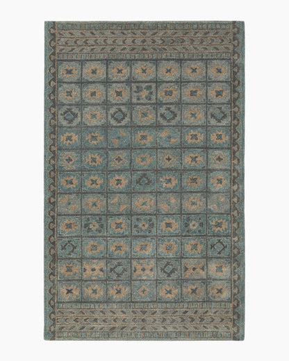 Cambria Wool Rug - 5' x 8' / Rust