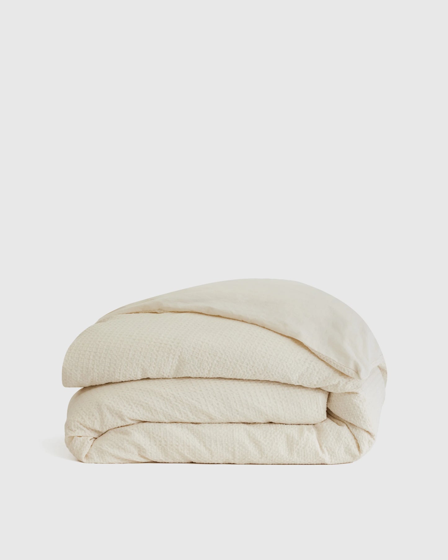 Organic Luxe Honeycomb Duvet Cover - Twin / Mineral