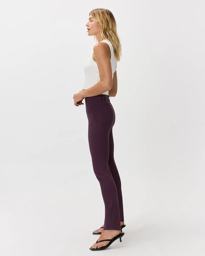 Ultra-Stretch Ponte Straight Leg Pants - XS / Morel Grey