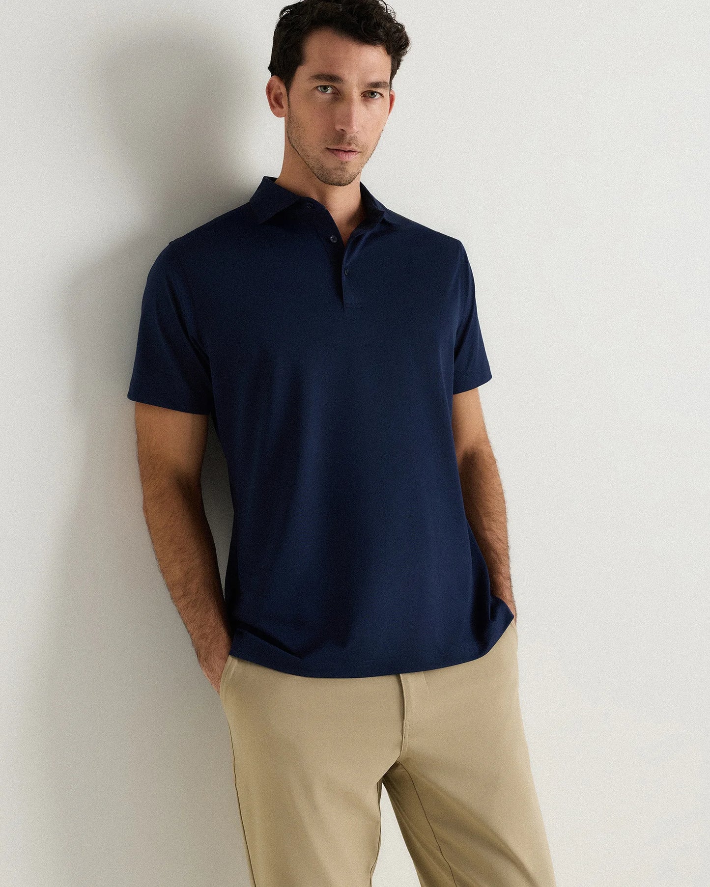 Performance Mesh Golf Polo - S / Navy