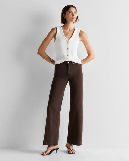 Bella Stretch Wide Leg Jeans - 24 / Frosted Blue
