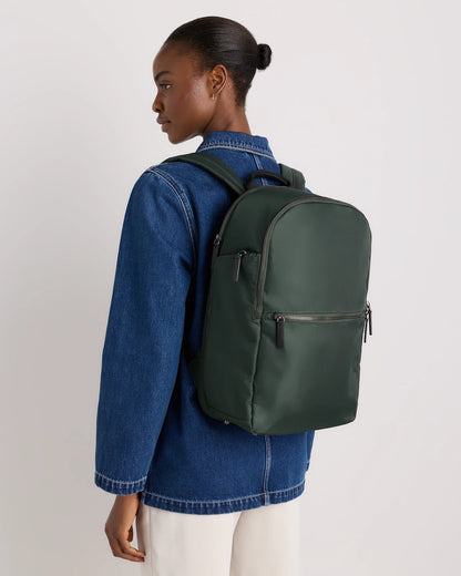 Voyage Nylon Slim Travel Backpack - One Size / Dark Green
