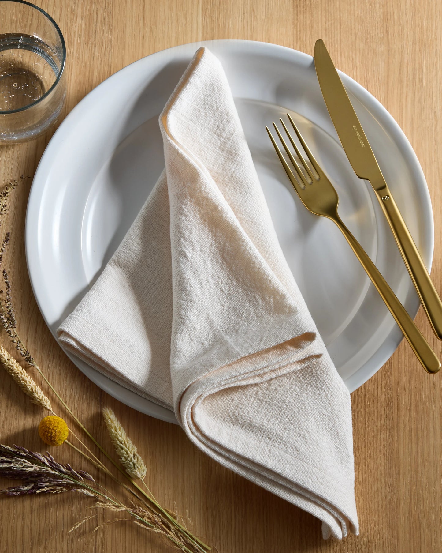 Organic Cotton Napkins - One Size / Warm White