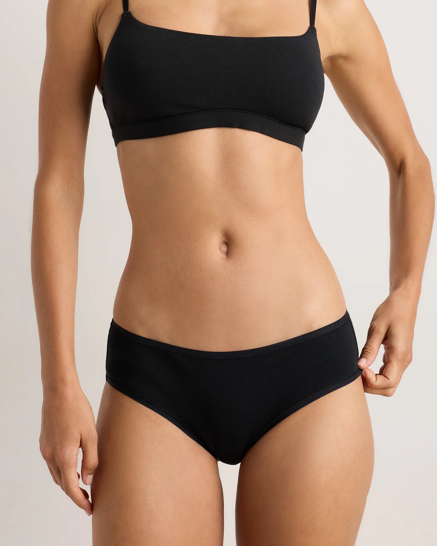 Organic Cotton Hipster (6-pack) - XS / Black
