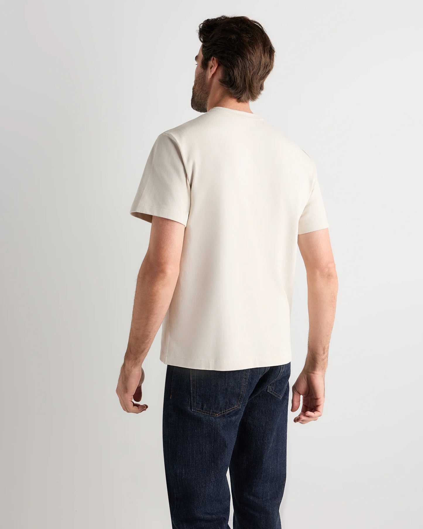 100% Organic Cotton Heavyweight Tee - XS / Natural