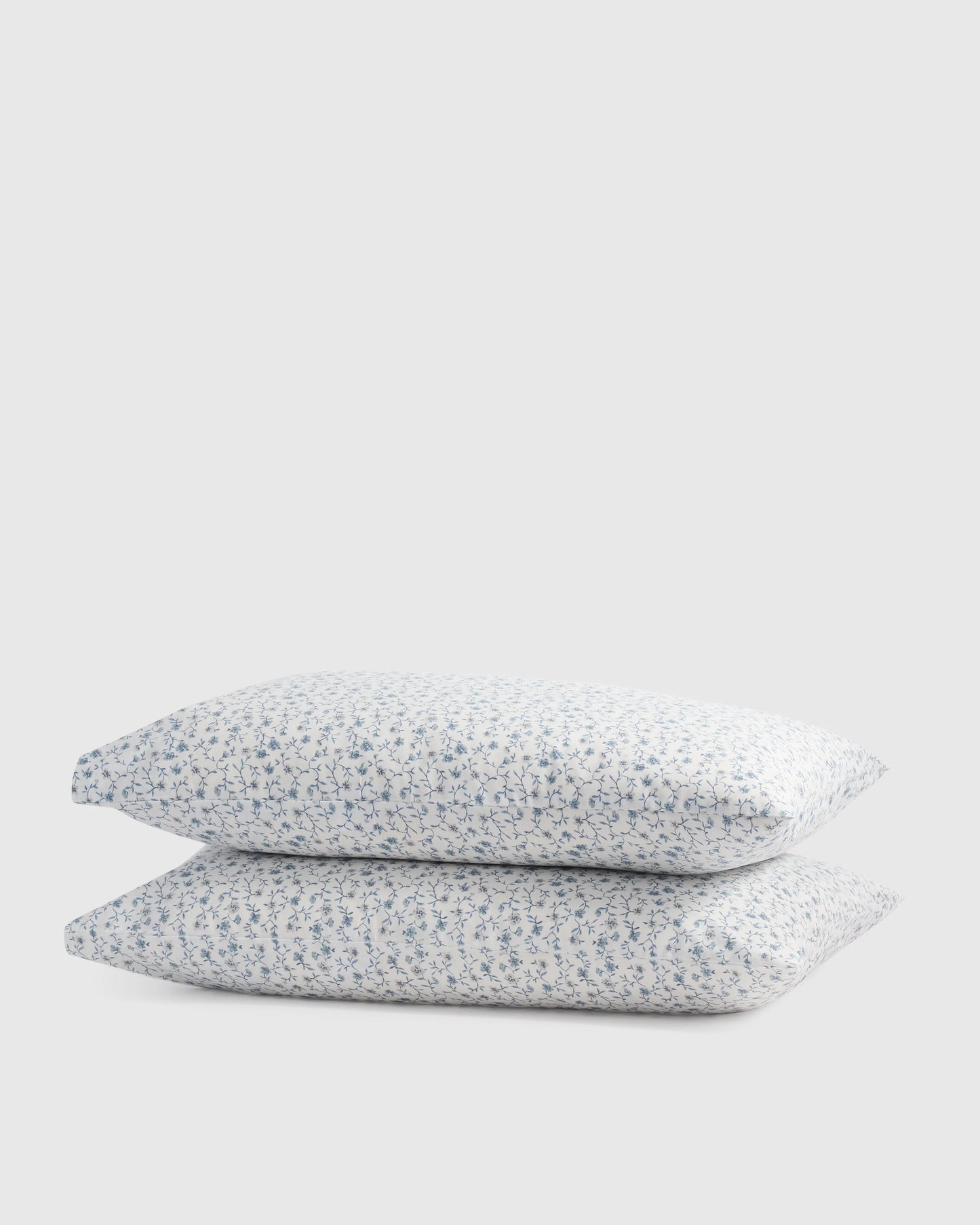 Organic Crisp Percale Pillowcase Set - Standard / White