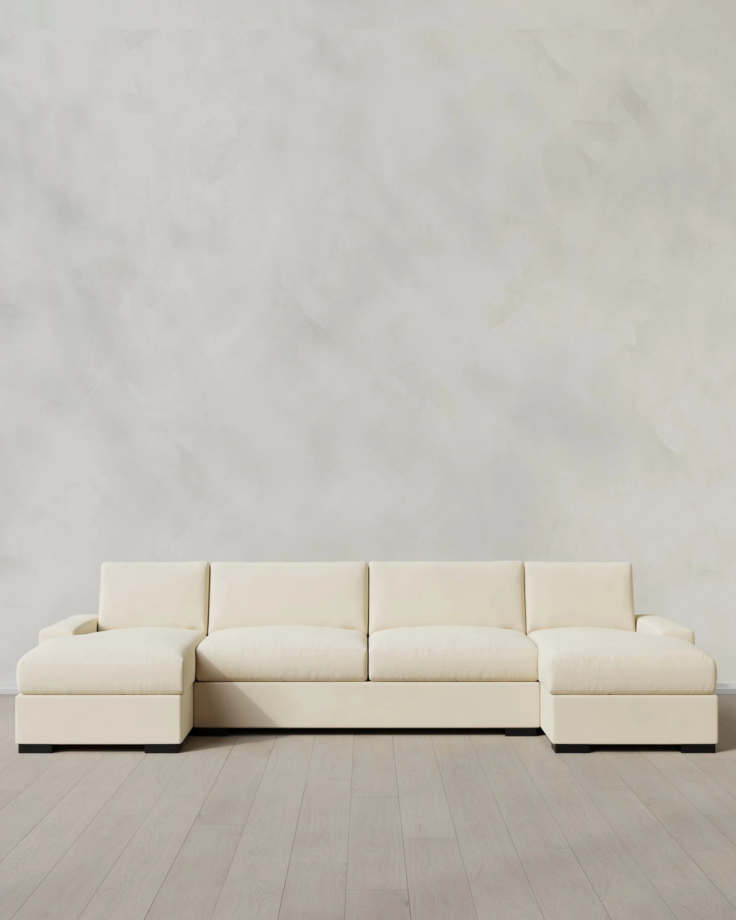 Stillman U Sectional in Performance Velvet - One Size / Java