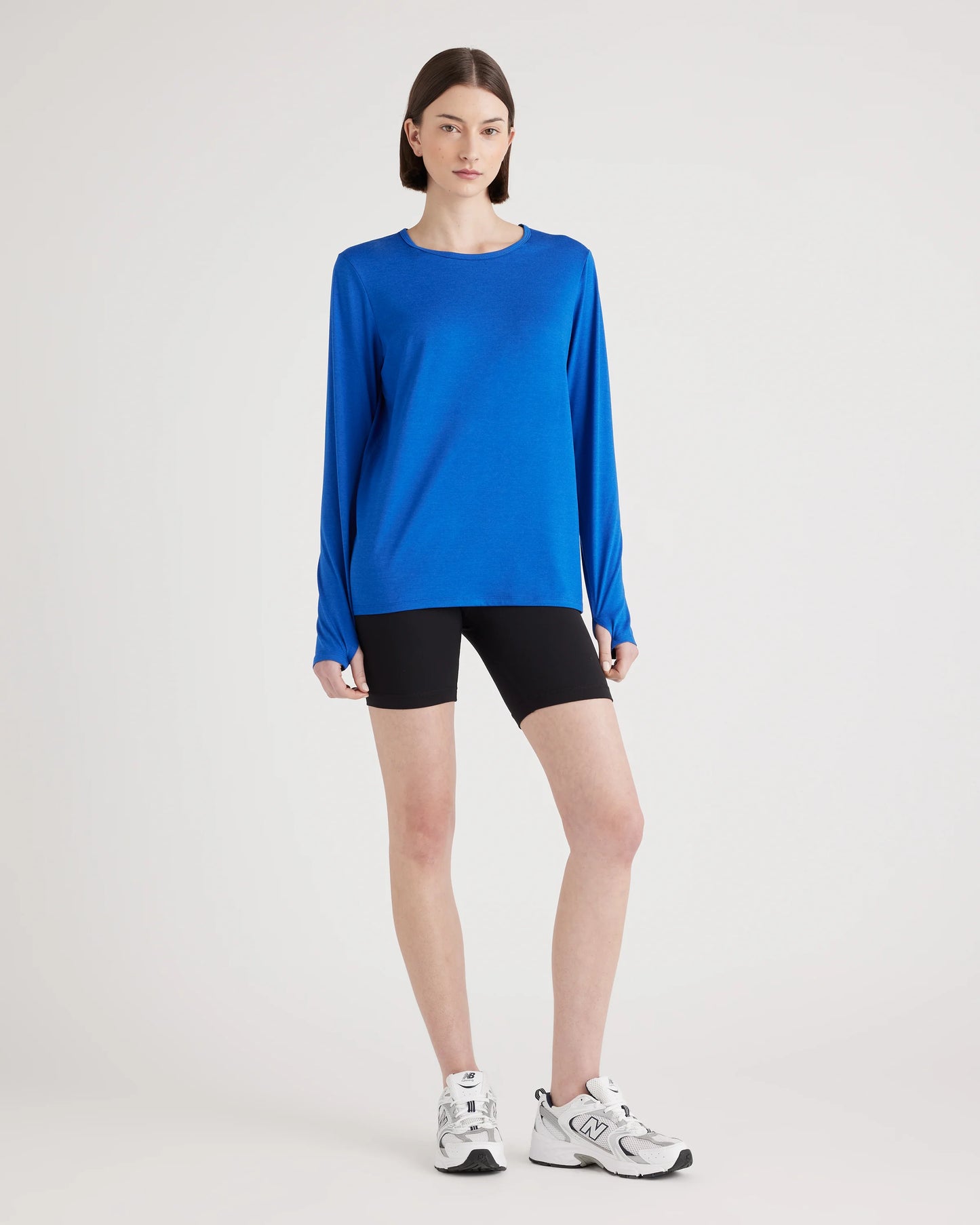 Flowknit Breeze Long Sleeve Top - XS / Heather Deep Navy