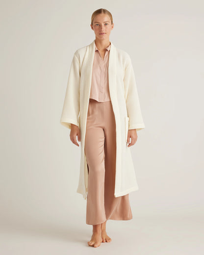 Organic Turkish Waffle Robe - XS / White
