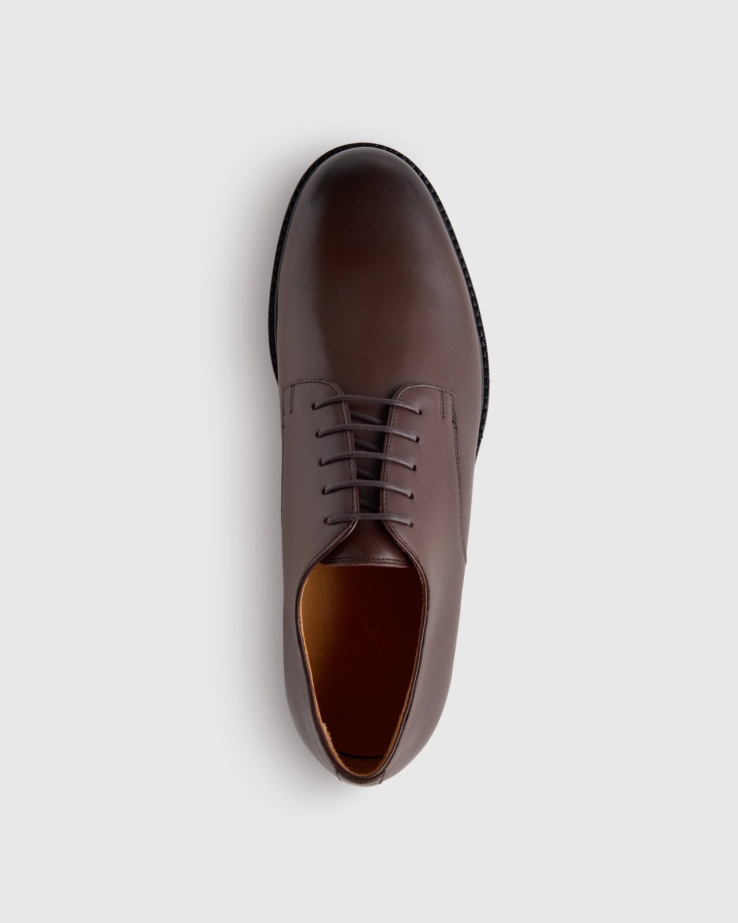 Calfskin Leather Derby - 7 / Brandy