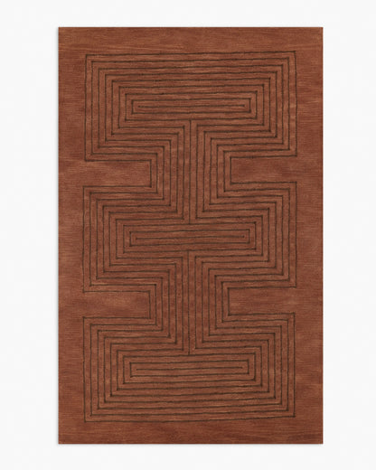 Langdon Hand-Tufted Wool Rug - 3'6" x 5'6" / Beige