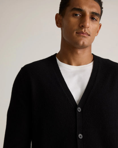 Mongolian Cashmere Cardigan Sweater - S / True Navy