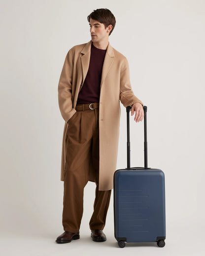 Expandable Carry-On Suitcase - One Size / Dark Green