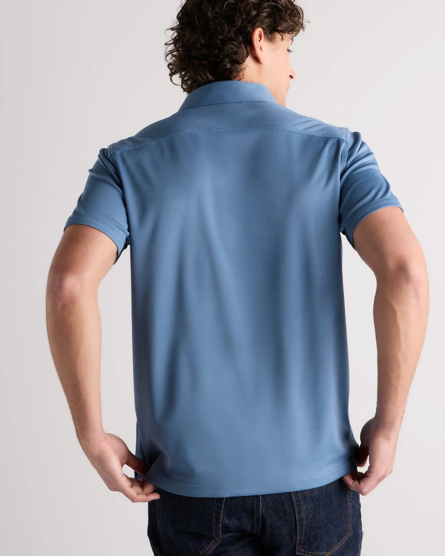 Commuter Stretch Pique Polo - S / Dark Coal