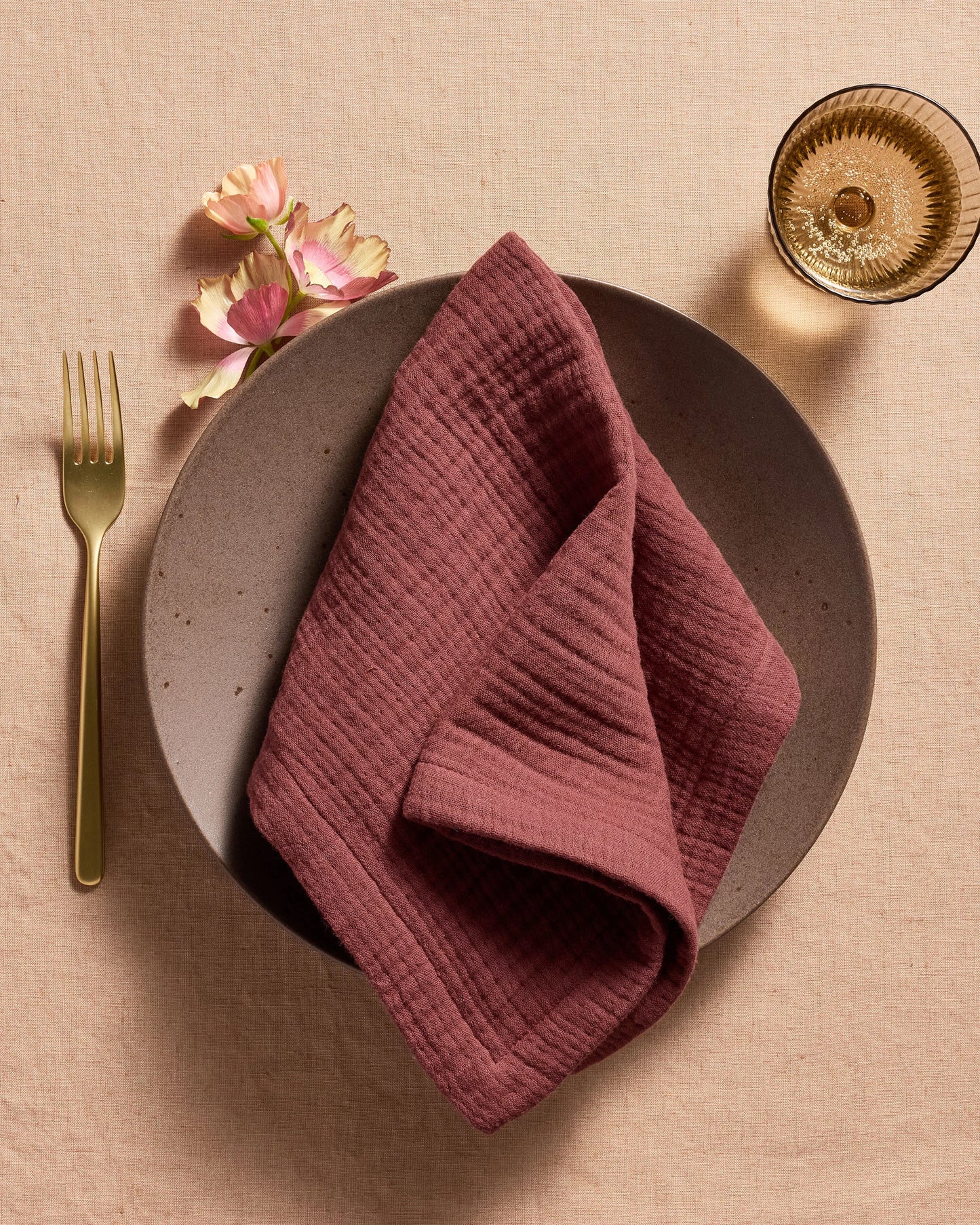 Organic Cotton Gauze Napkins - One Size / Chocolate