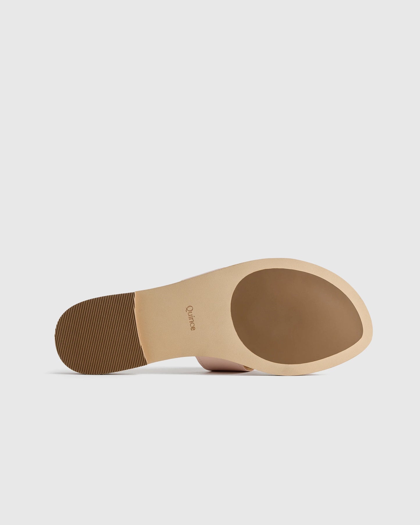 Italian Leather Cutout Slide Sandal - 5 / Shell Pink