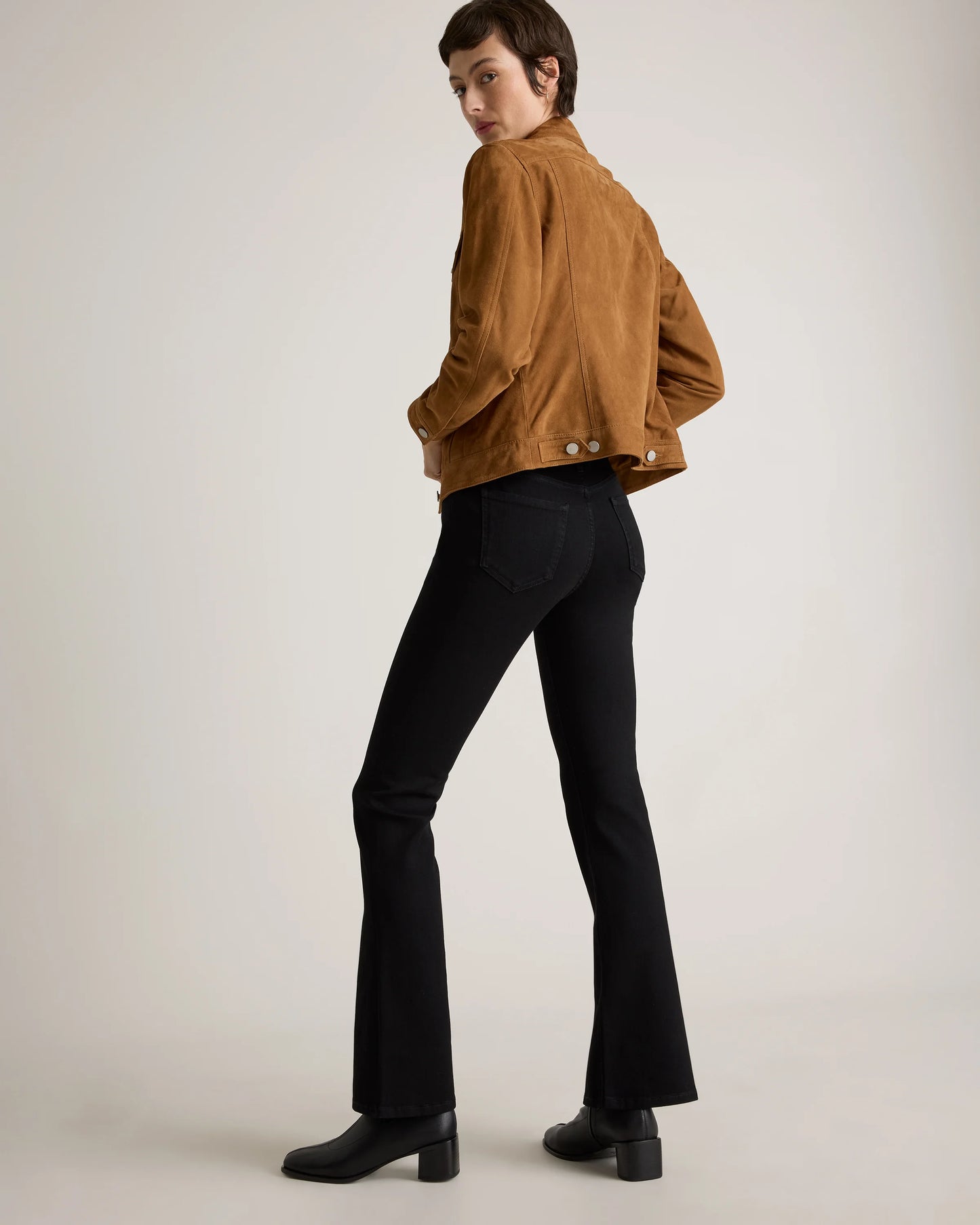 Luna Stretch Flare Jeans - 24 / Black