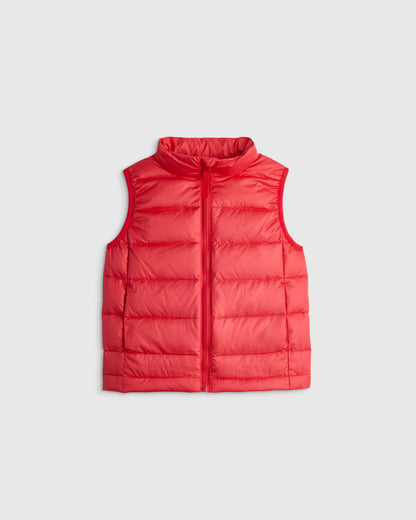 Lightweight Down Puffer Vest - 2T / Navy Mini Floral