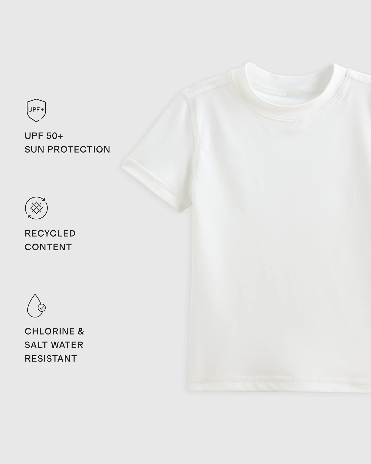 Short Sleeve Rash Guard Top - 2T / Coral Orange