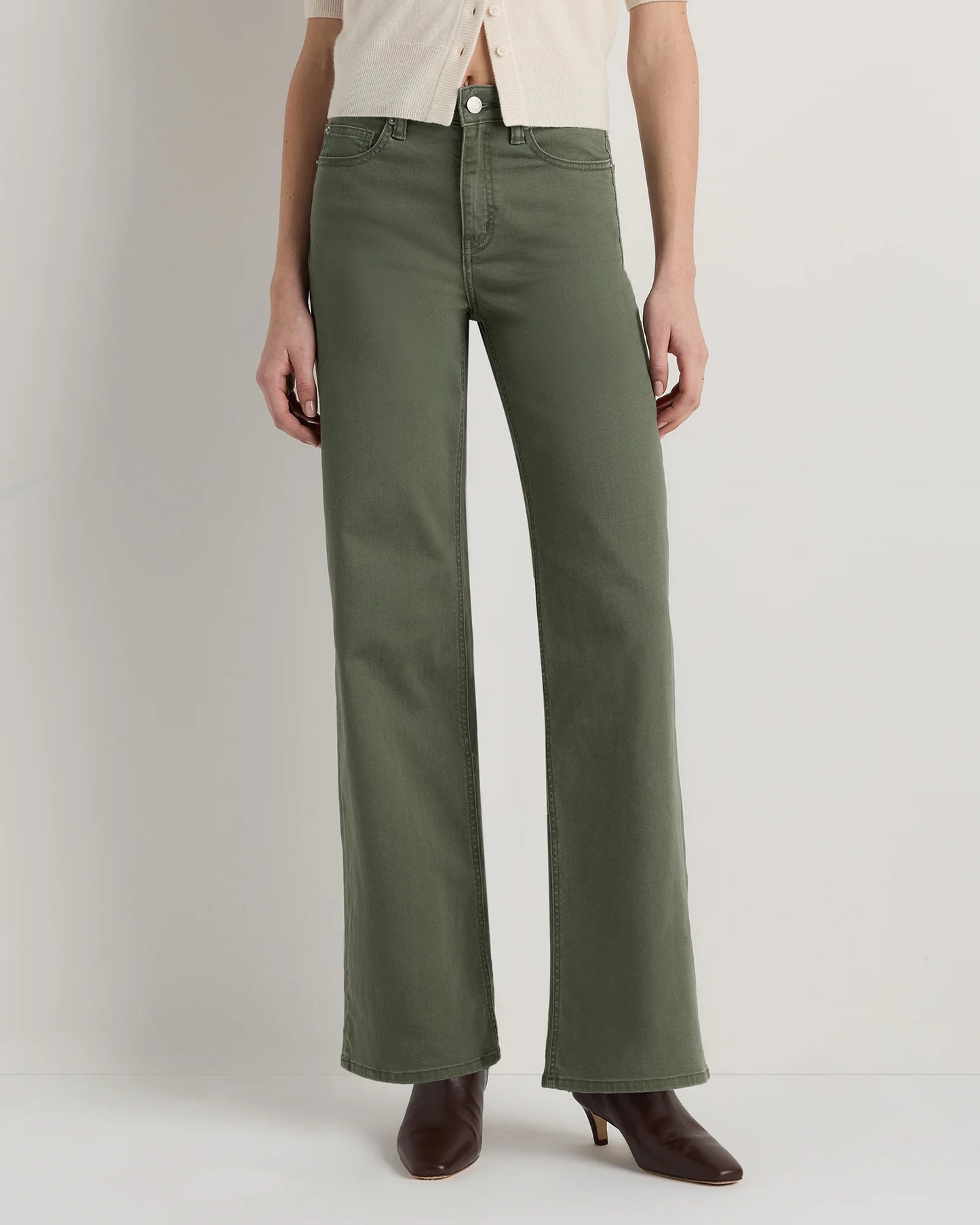 Bella Stretch Wide Leg Jeans - 24 / Frosted Blue