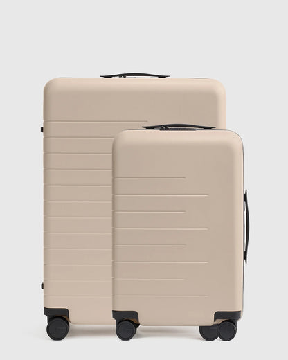 Carry-On & Large Check-In Suitcase Set - One Size / Dark Green