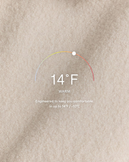 100% Merino Wool Shawl Collar Long Coat - XS / Heather Bone