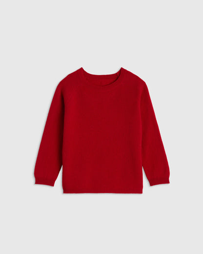 Washable Cashmere Crewneck Sweater - 2T / Forest Floor Green