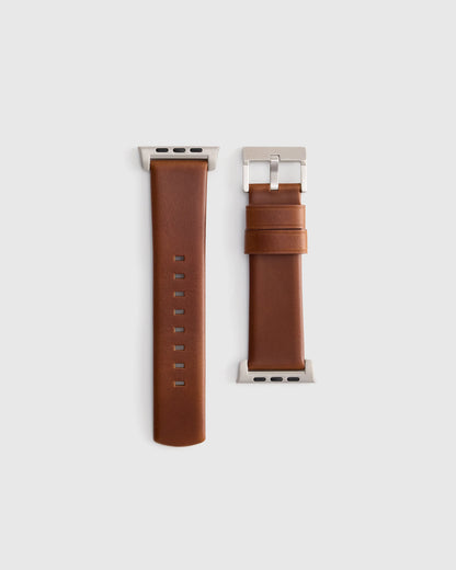 Horween Leather Smartwatch Band - 38mm - 42mm / Black
