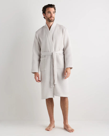 Organic Turkish Waffle Robe - XS / White