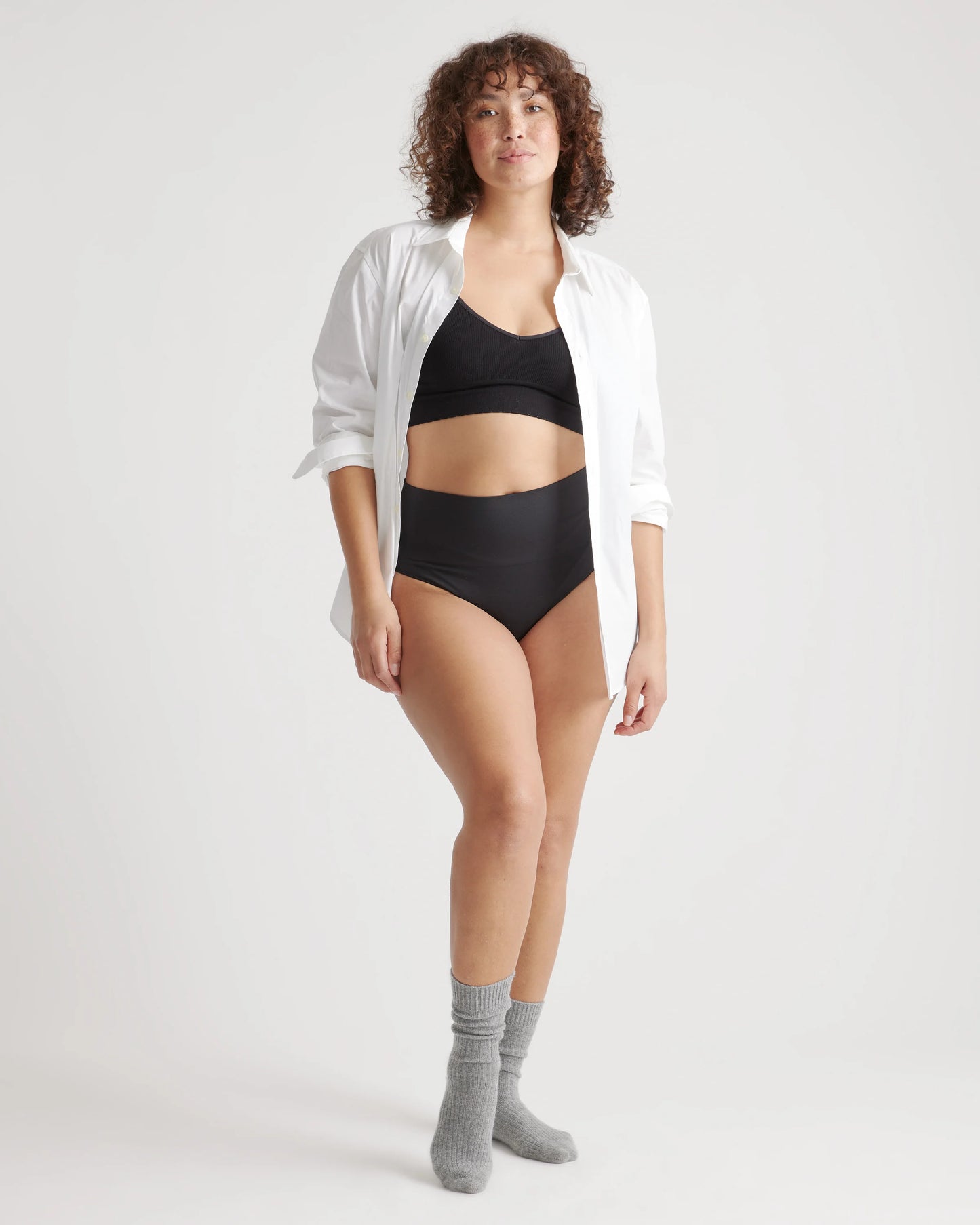 Shaping High-Waisted Thong (3-Pack) - XS / Black