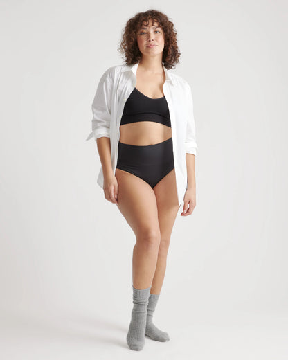 Shaping High-Waisted Thong (3-Pack) - XS / Black