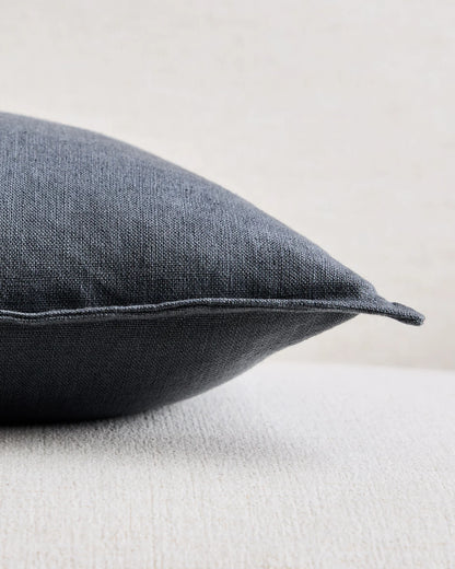 European Linen Flange Edge Pillow Cover - 20x20 / Nightfall