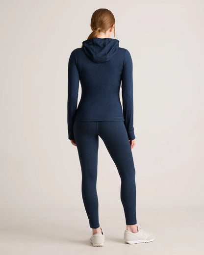 Ultra-Soft Slim Fit Hooded Jacket - XS / Heather Black