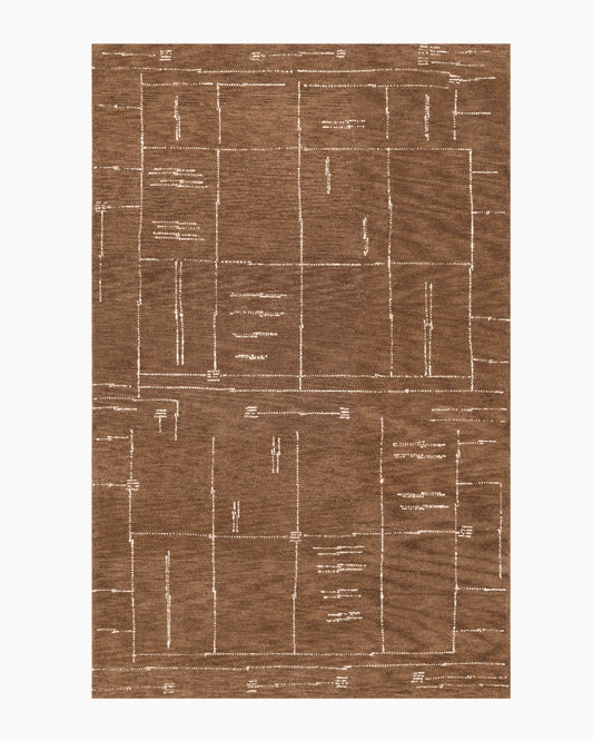 Carson Wool Rug - 3' x 5' / Brown