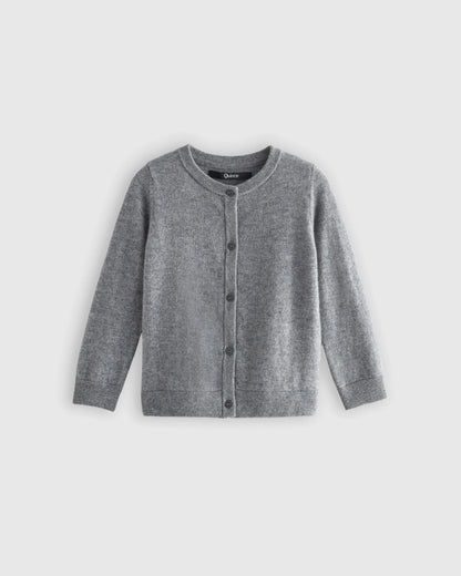 Washable Cashmere Cardigan - 6 / Heather Grey