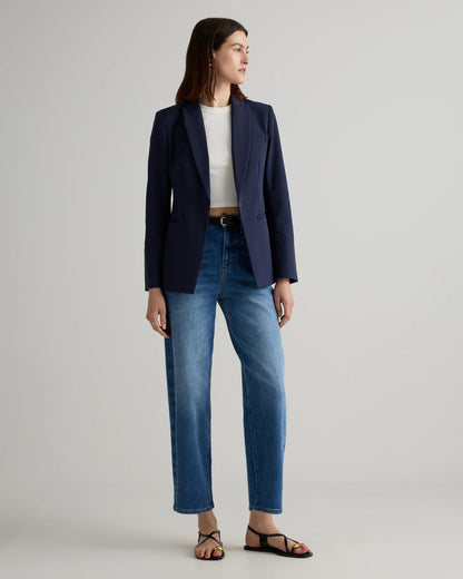 Scuba Single-Breasted Convertible Blazer - XS / True Black