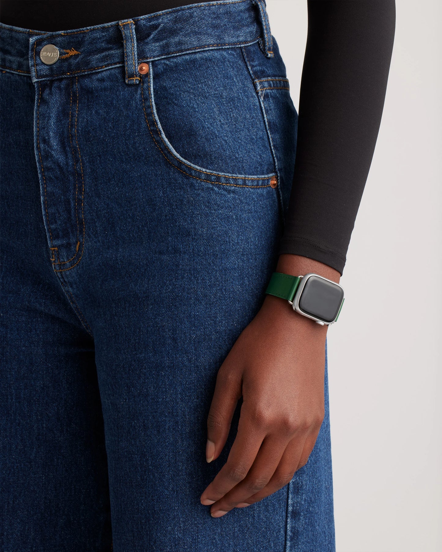 Leather Smartwatch Band - 38mm - 42mm / Cognac