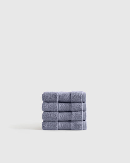Classic Organic Turkish Cotton Washcloth (Set of 4) - One Size / White