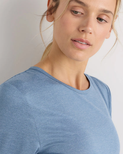 Flowknit Breeze Long Sleeve Top - XS / Heather Deep Navy