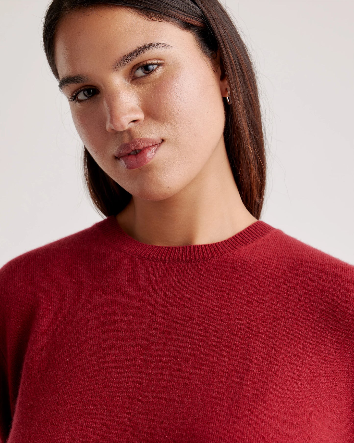 Mongolian Cashmere Crewneck Sweater - XS / Ivory