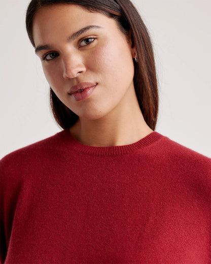 Mongolian Cashmere Crewneck Sweater - XS / Ivory