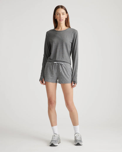 Flowknit Breeze Long Sleeve Top - XS / Heather Deep Navy